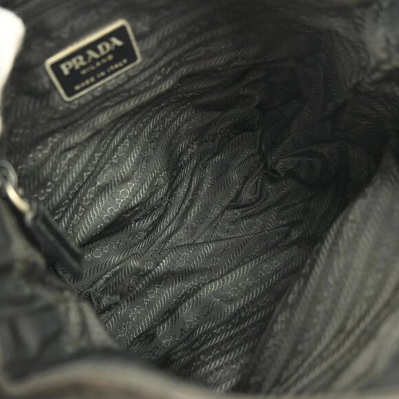 Prada Black Nylon Shoulder Bag 56 NQ02555 BN03 - Picture 6 of 9